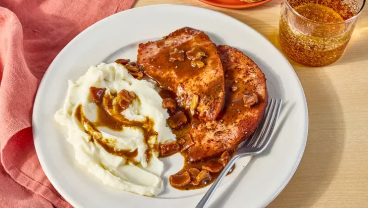 Ham with Red Eye Gravy Recipe — Quick and Easy Homemade Snack
